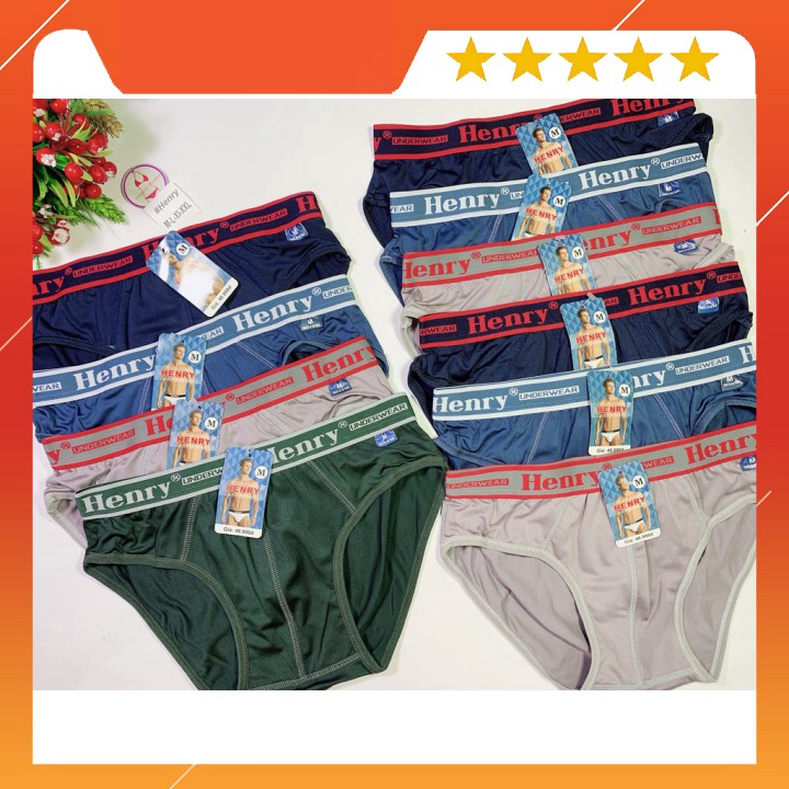 COMBO 10 QUẦN LÓT NAM THUN LẠNH HENRY CAO CẤP, THOÁNG MÁT.