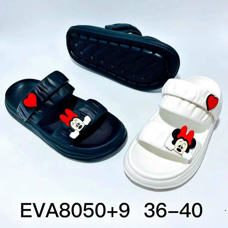 Dép bánh mì nữ quai hậu hình( giao sticker ngẫu nhiên)