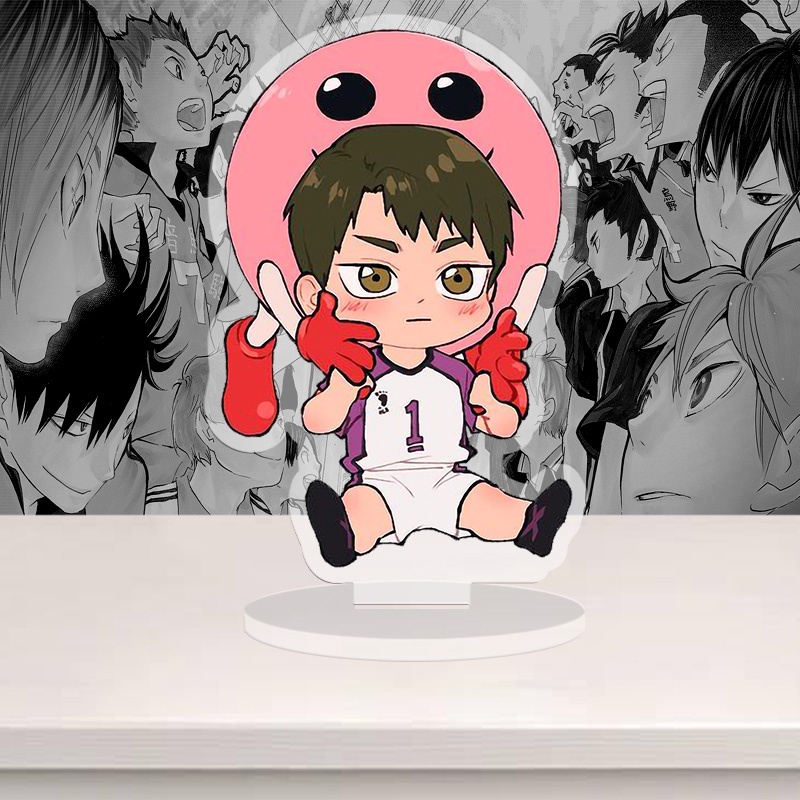 Standee Haikyuu, mô hình anime Thiếu niên bóng chuyền chibi siêu dễ thương