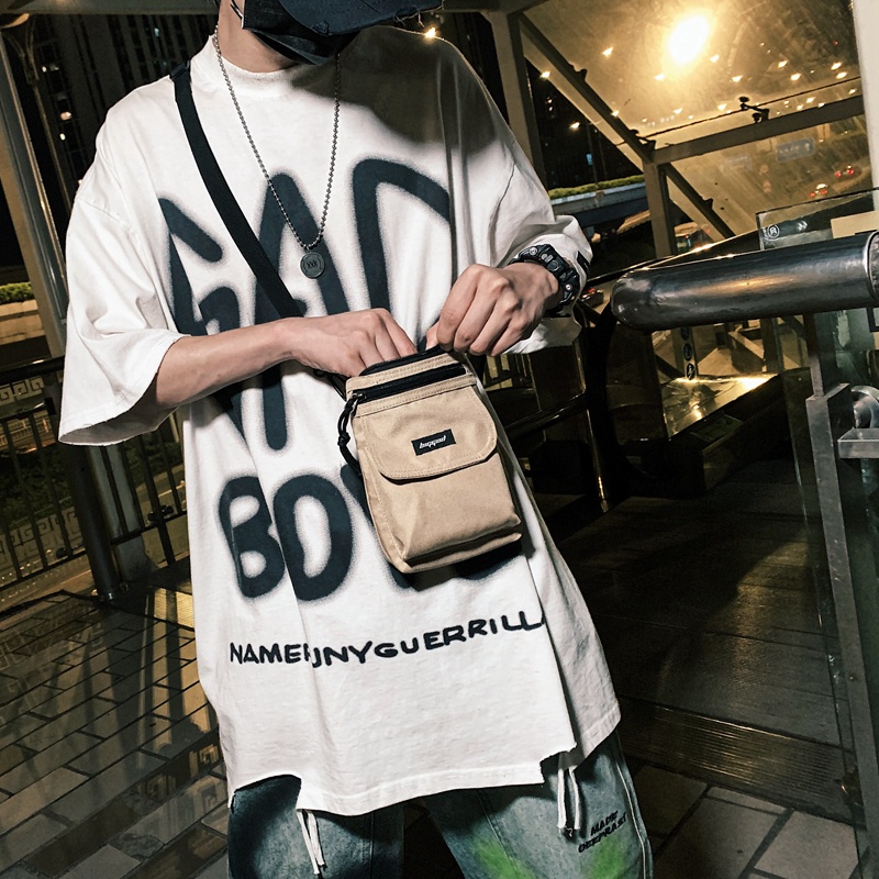 Túi Đeo Chéo Mini Phong Cách Thời Trang Ulzzang Hàn Quốc Dành Cho Nam Giới