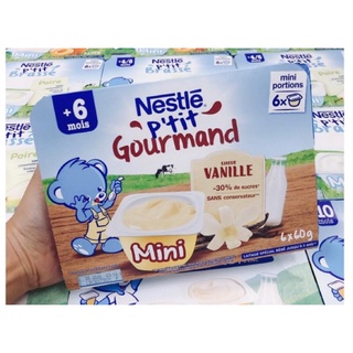 Váng sữa Nestle vị vani cho bé ăn dặm Date t6/2022