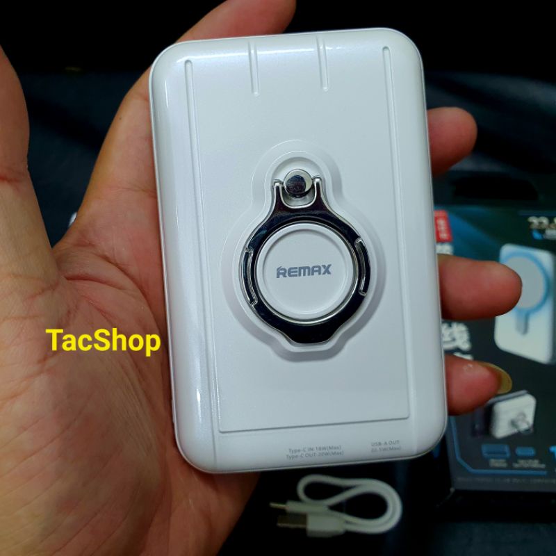 Pin dự phòng không dây từ tính Remax RPP-85 10000mAh hỗ trợ sạc magsafe 15W , sạc nhanh PD 20W QC 22.5W Chính Hãng