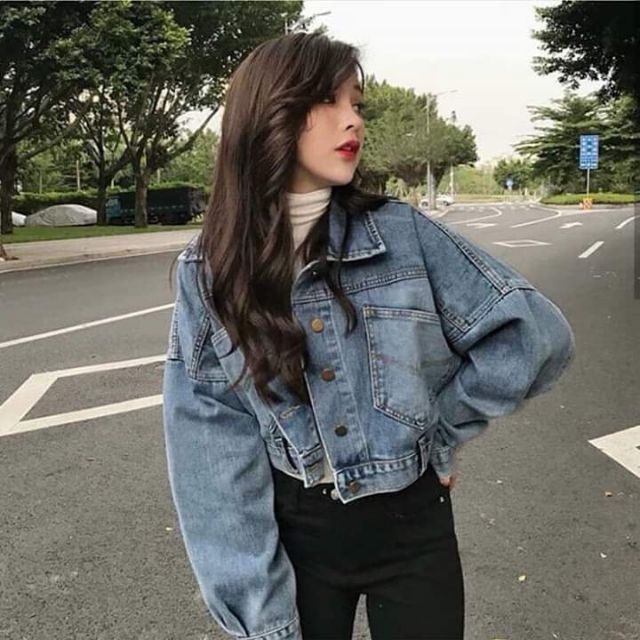 Áo khoác jeans siêu xinh