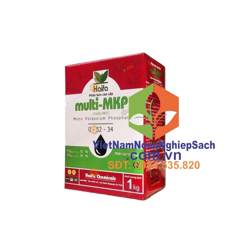 MKP haifa 0 52 34 Tạo Mầm Hoa Hiệu Quả 1kg
