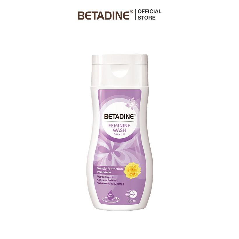 [GIẢM 20K-NHẬP MUNDI20F CHO ĐƠN TỪ 199K] Dung dịch vệ sinh phụ nữ Betadine Gentle Protection - chai 100ml