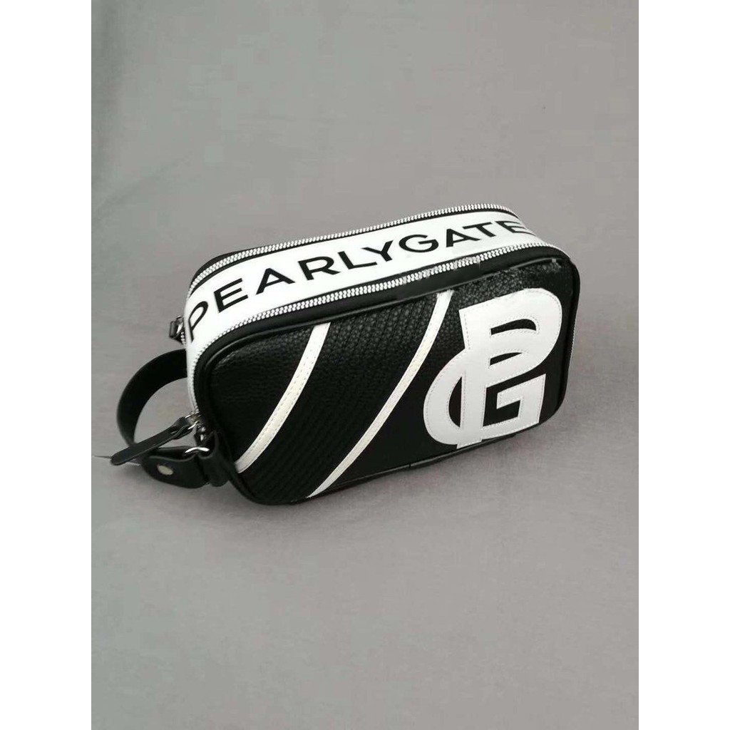 Túi Golf Da Đen Trắng Cao Cấp - Pouch Bag