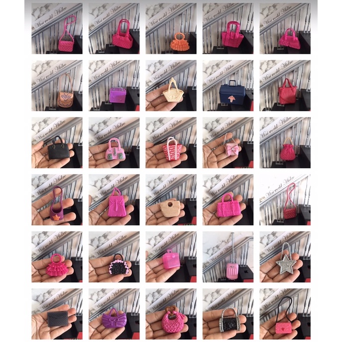 Túi xách, ví cho búp bê barbie, licca, xinyi, 1/8, 1/6. Mã Túi A