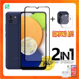 Combo Kính Cường Lực Full Màn Hình Samsung A03 + Dán bảo vệ camera A03 - phukienso24h