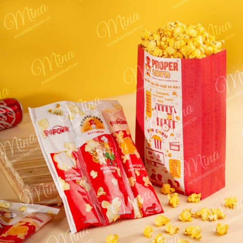 Set nổ Popcorn DIY ALL in One 3in1