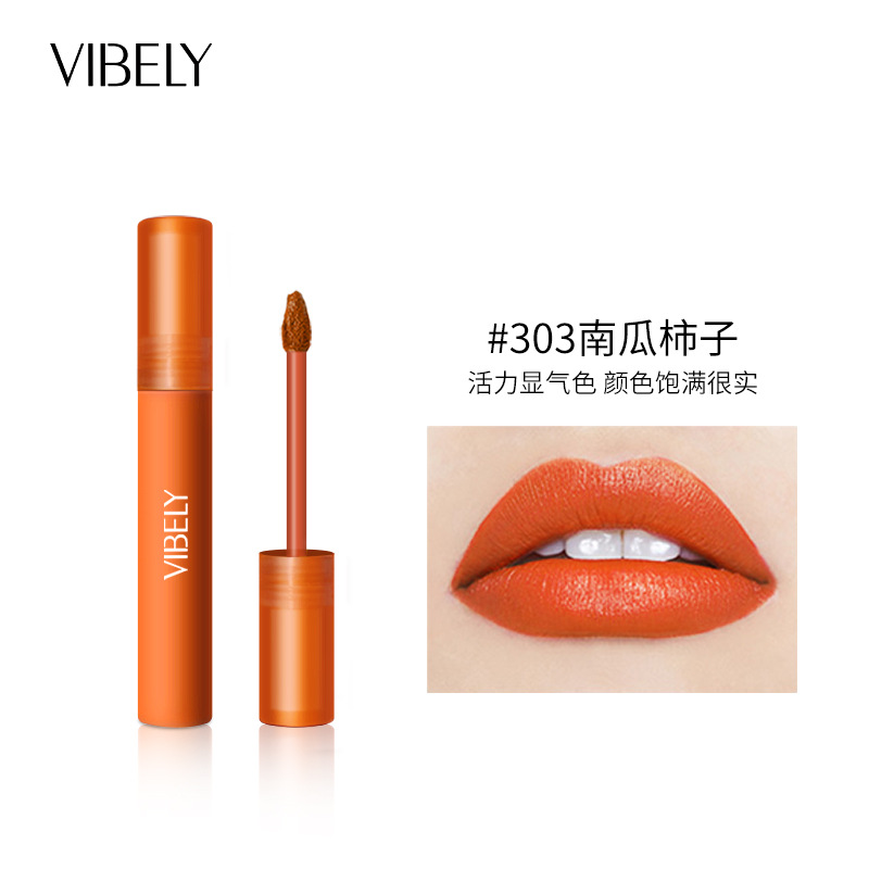 Son kem lì màu nhung cao cấp VIBELY air dưỡng ẩm kháng nước giá rẻ  lip glaze