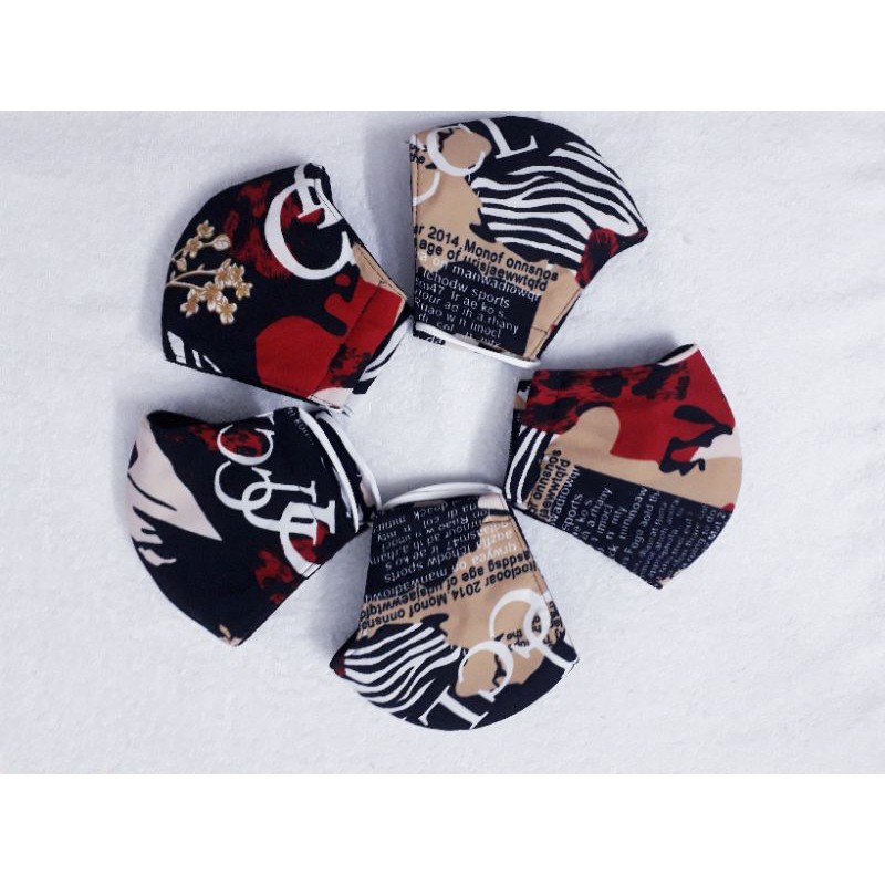 Khẩu Trang Vải CAO CẤP, size người lớn, đen họa tiết | BigBuy360 - bigbuy360.vn