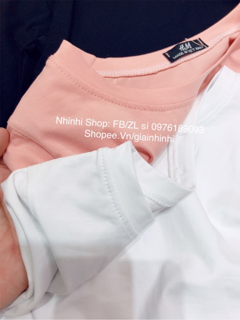 [ Mã WASTRUN4 giảm 10% tối đa 30K đơn 99K] Áo phông, Áo thun dáng Crop trơn dài tay NhiNhiShop | BigBuy360 - bigbuy360.vn