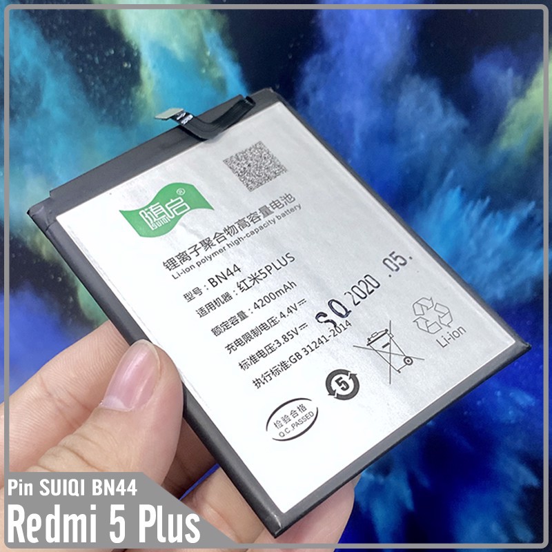Pin Suiqi Li-ion thay thế cho Xiaomi Redmi 5 Plus  4200mAh