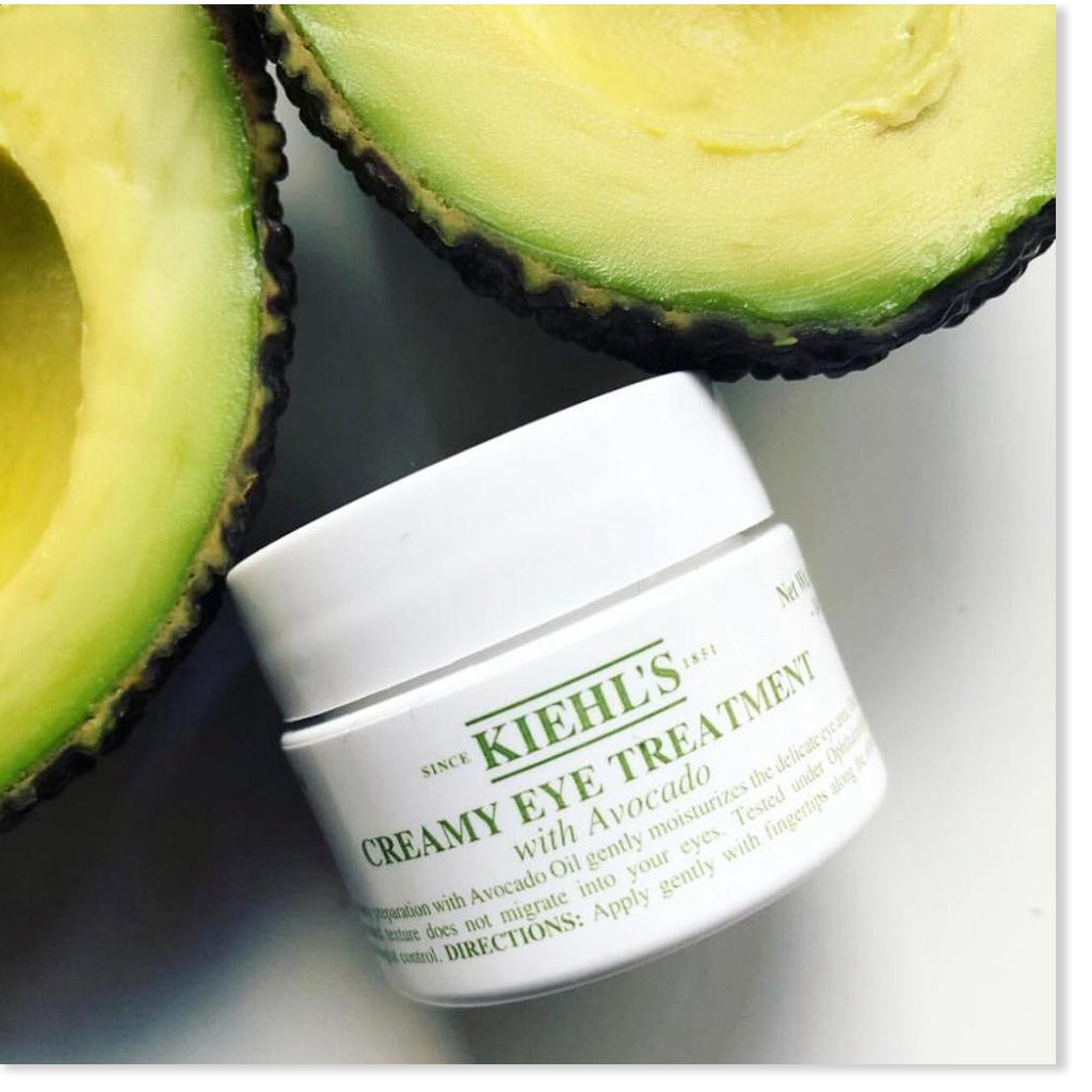 [Mã giảm giá mỹ phẩm chính hãng] Kiehl's Creamy Eye Treatment With Avocado - Kem Mắt, Dưỡng Ẩm Sâu [02 Loại Dung Tích: 1