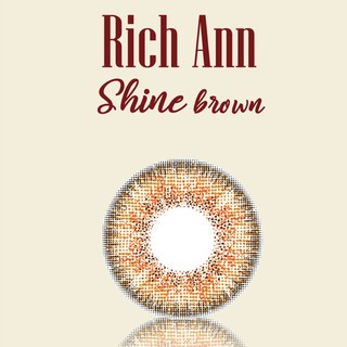 1 ngày màu nâu sáng cho mắt khô yếu đeo 12 tiếng (1 cặp) - RA Shine Brown | Ann365 lens