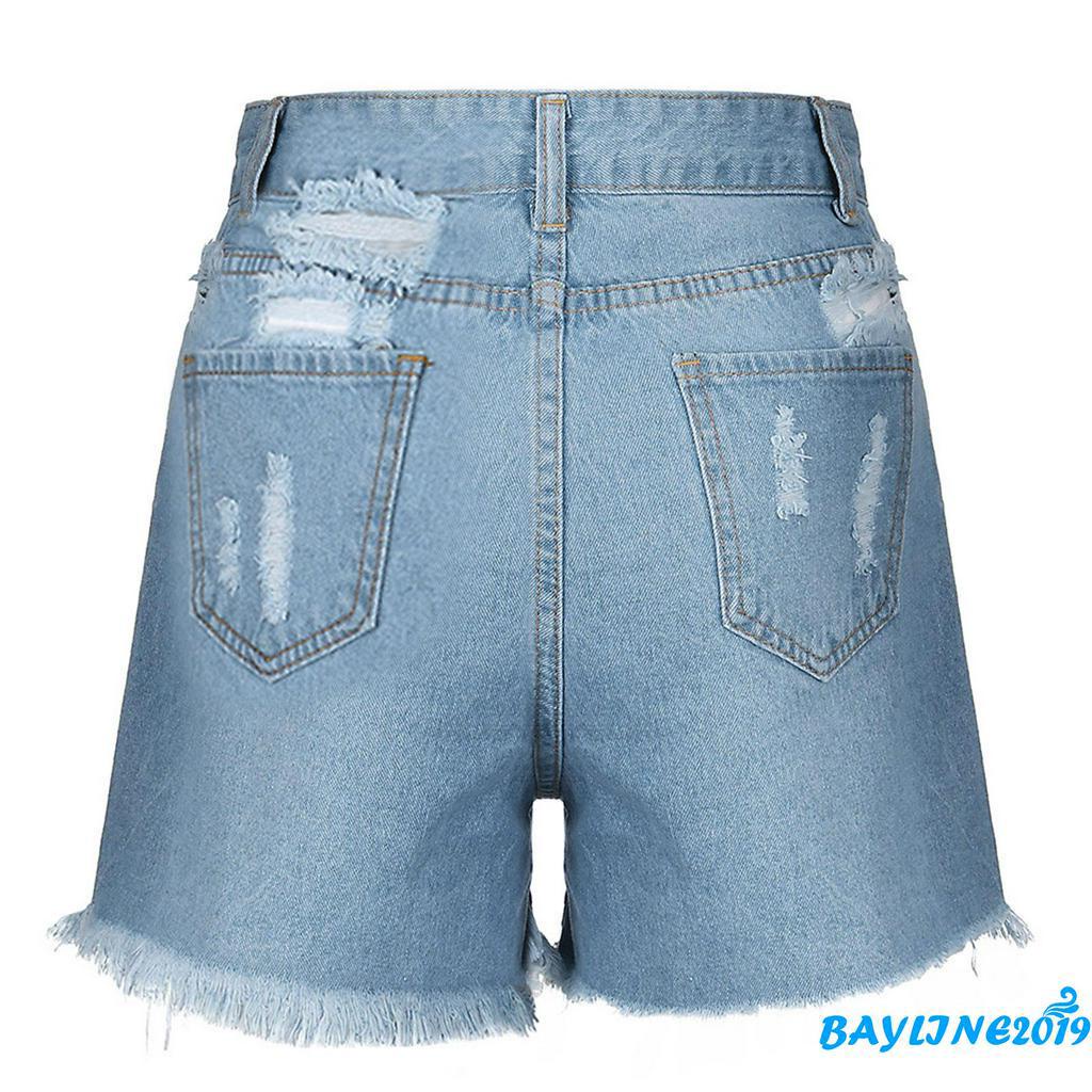 Quần Ngắn Jean Nữ Rách Kiểu Thời Trang Cá Tính