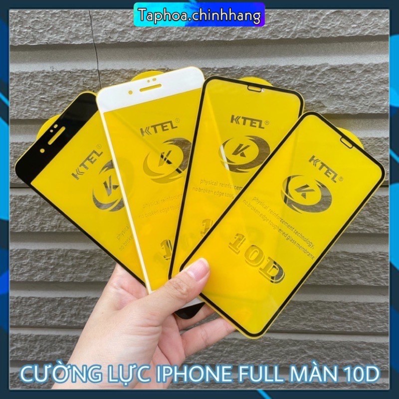 [RẺ VÔ ĐỊCH] CƯỜNG LỰC FULL MÀN 10D DÀNH CHO IPHONE 6/6s/6+/6s+/7/8/7+/8+/X/XR/XSMAX/11/11PRO/11PROMAX