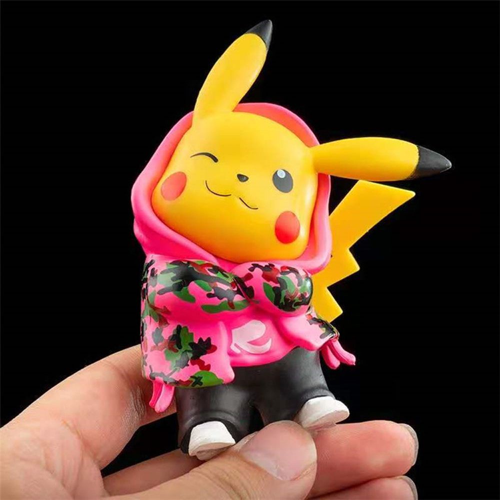 Mô hình hoạt hình pikachu bằng pvc nhiều màu sắc dễ thương cho bé