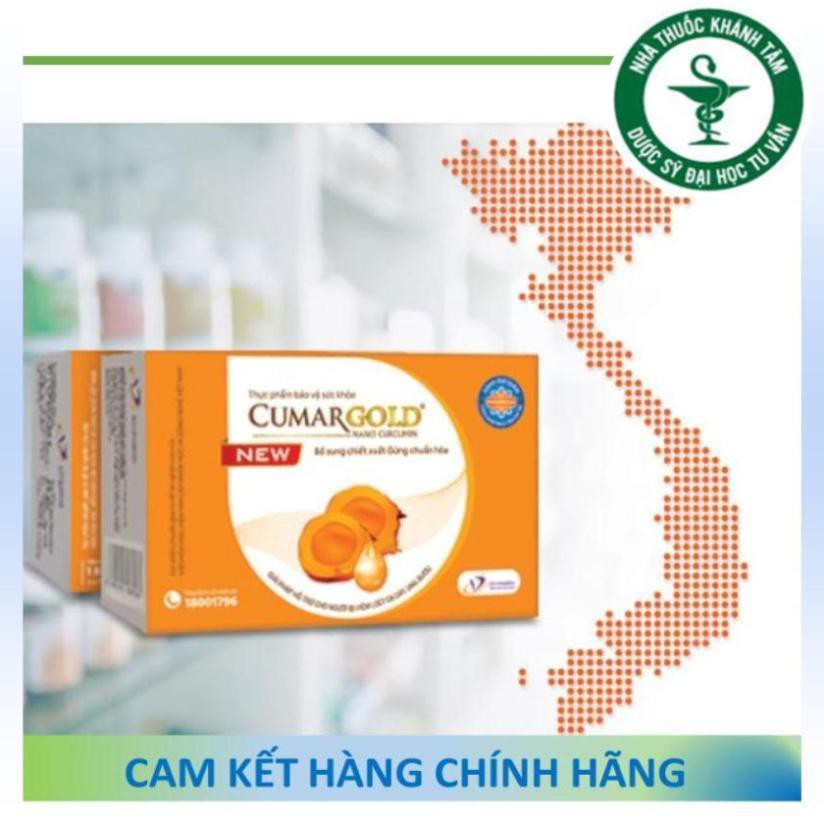 ! ! [Mẫu mới] CUMARGOLD New - Nano curcumin - Nano nghệ - Đau dạ dày [Cumagold, curmagold]