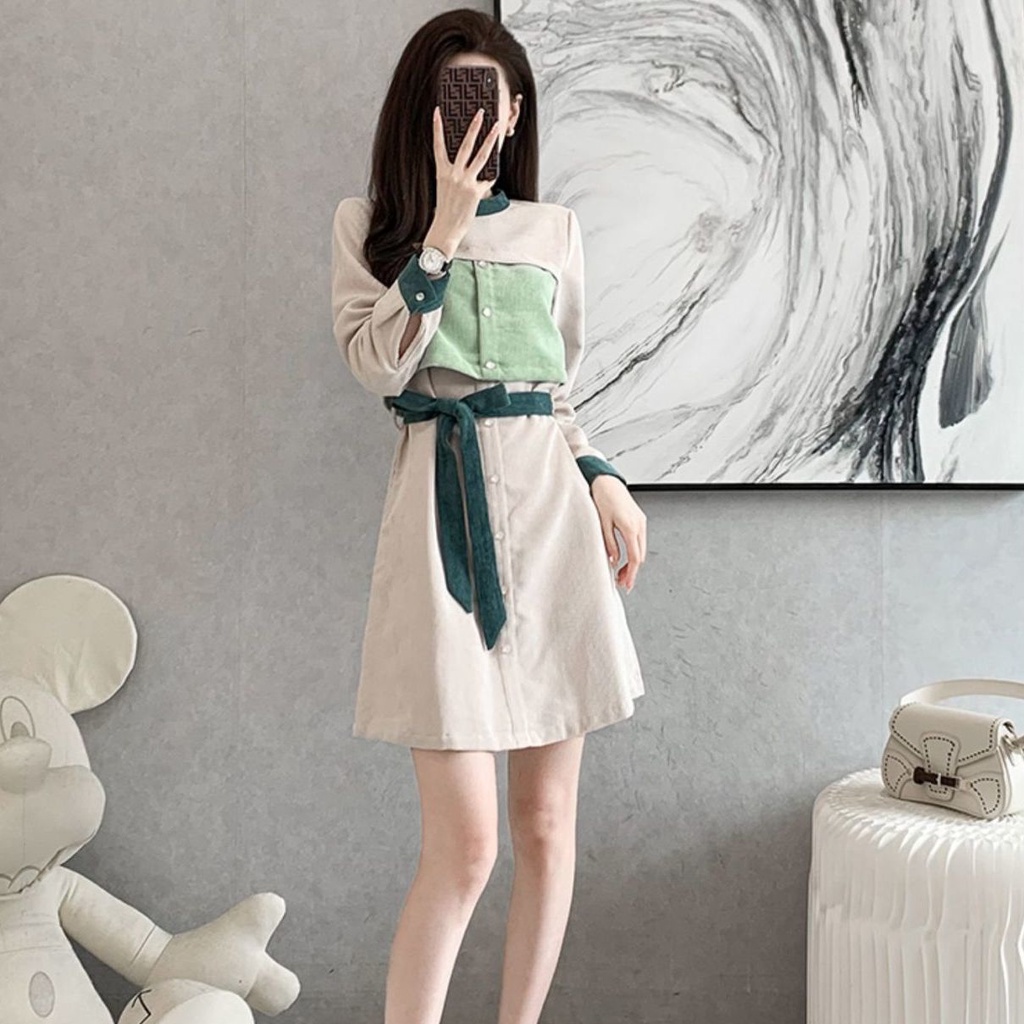 Đầm thời trang thu đông Pháp hàng mới năm 2021