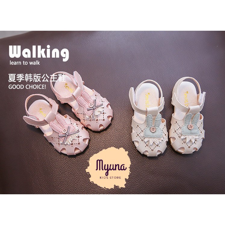 Sandal bé gái 9 tháng đến 3 tuổi, giày dép bé gái, giày tập đi, sandan trẻ em - Myuna Kids Store