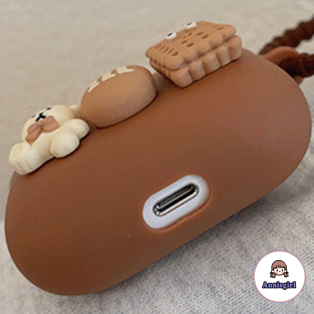 Vỏ bảo vệ hộp sạc tai nghe Airpods 1/2/pro Bluetooth không dây bằng silicon mềm hình gấu đồ chơi dễ thương | BigBuy360 - bigbuy360.vn