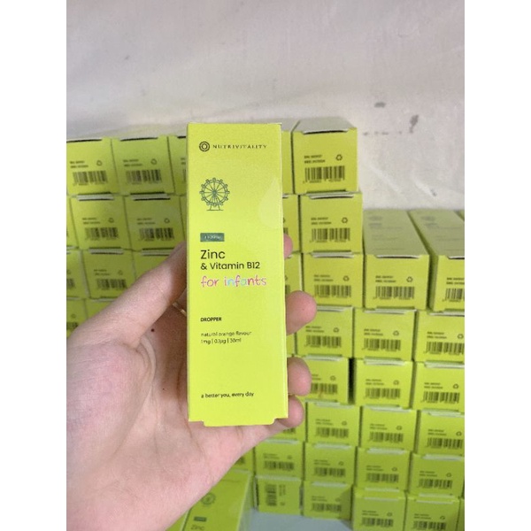 Kẽm Giọt NUTRIVITALITY tăng đề kháng cho bé từ sơ sinh