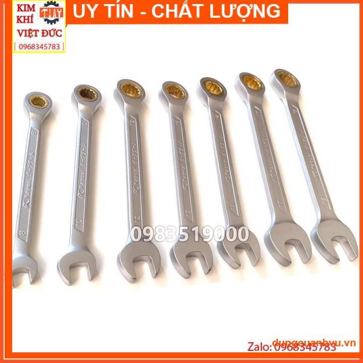 Bộ cờ lê vòng miệng tự động đảo chiều hãng Kapusi Nhật Bản 7 chi tiết - Bộ cờ lê tròng cóc Kapusi (Bộ chìa khóa)