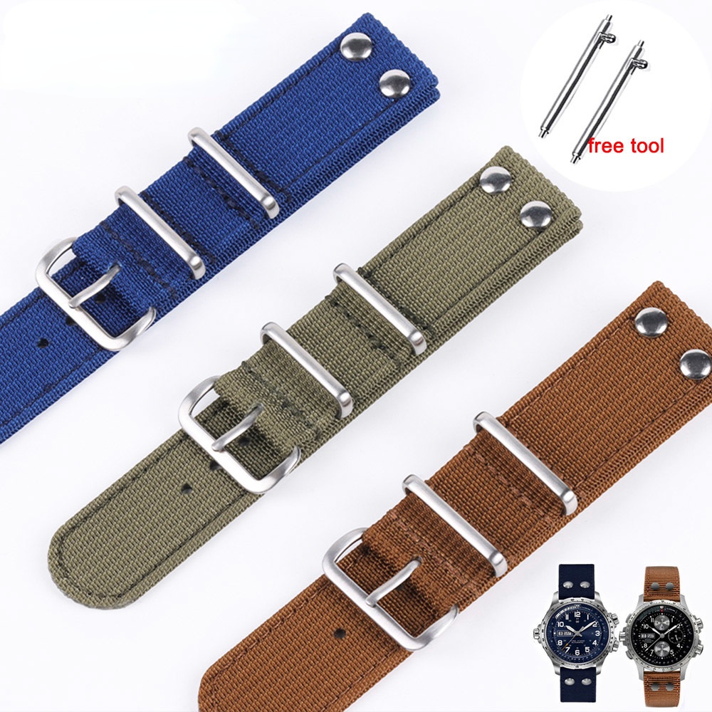 Dây Đeo Đồng Hồ 20mm22mm Tháo Gỡ Nhanh Bằng Nylon Cho Hamilton Seiko