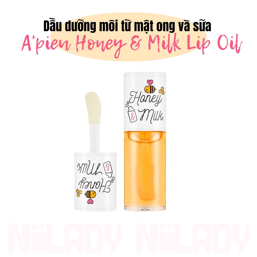 Dầu dưỡng môi Apieu Honey & Milk Lip Oil