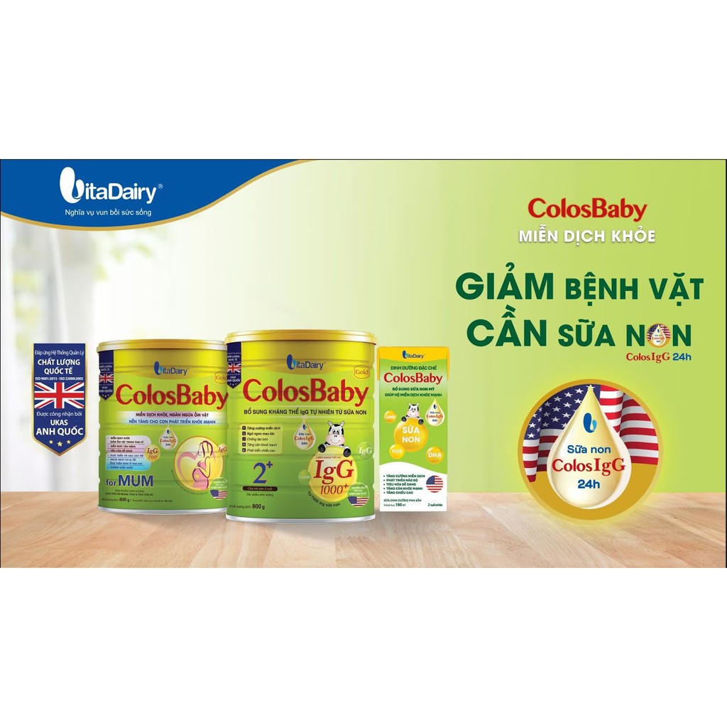 Sữa Non ColosBaBy Gold 1000IgG 1+ 800G