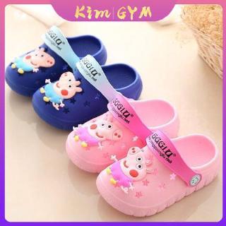 Dép Sandal Đục Lỗ Chống Trượt Hình Heo Peppa Cho Bé 0-15 Tuổi