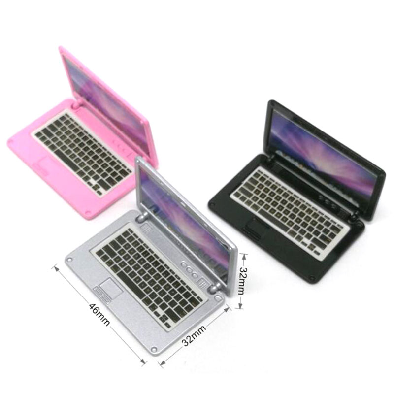Mô Hình Laptop Thu Nhỏ Tỉ Lệ 1: 12 Trang Trí Nhà Búp Bê