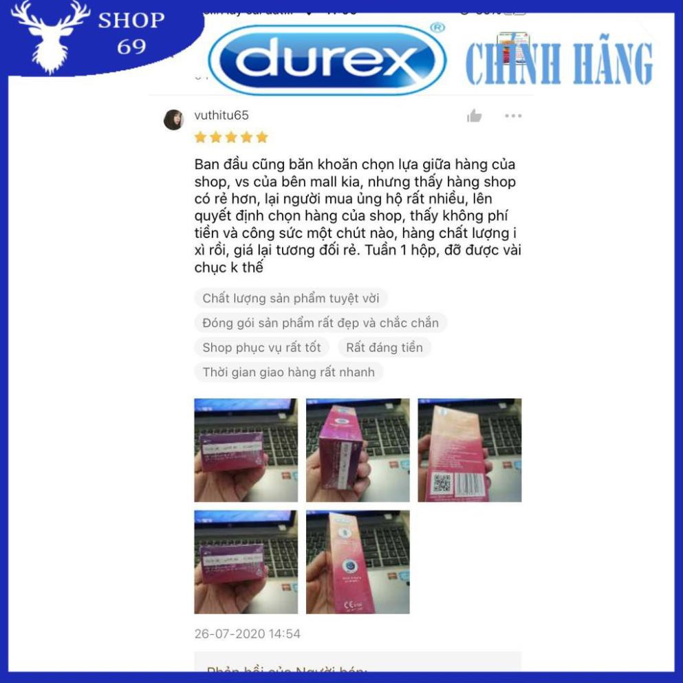 (MỎNG HƠN – NHIỀU GAI HƠN) Bao cao su Durex Pleasuremax có Gai và mỏng hơn - Số lượng 12 cái/ 1 hộp bcs 👌