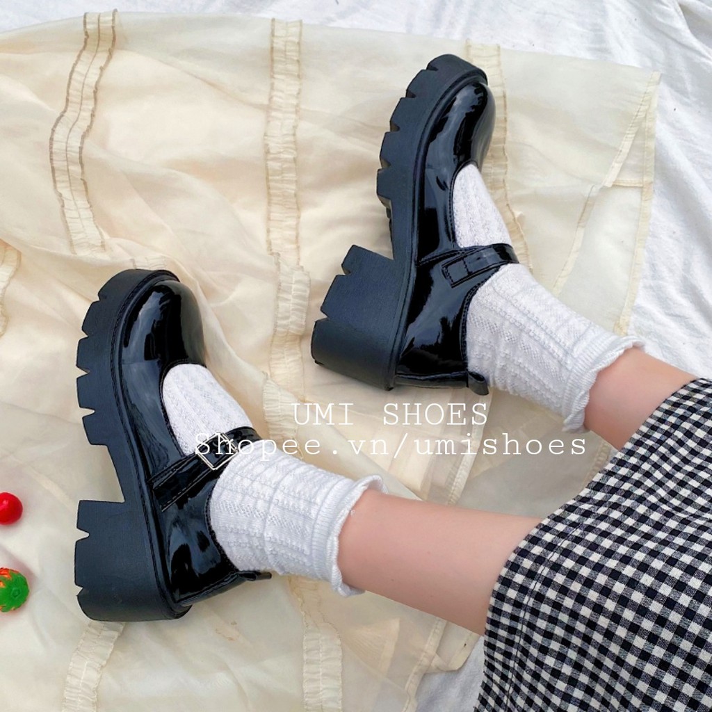 [CÓ SẴN-NOWSHIP] Giày oxford nữ da bóng, da lì ulzzang Hàn quốc dáng marry quai cài đế cao 4cm to cá tính năng động đẹp | BigBuy360 - bigbuy360.vn