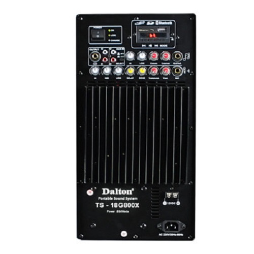 Loa kéo karaoke Dalton TS-18G800X, công suất 850W, loa bass 5 tấc, 1 loa treb và 1 loa mid cho âm thanh chi tiết