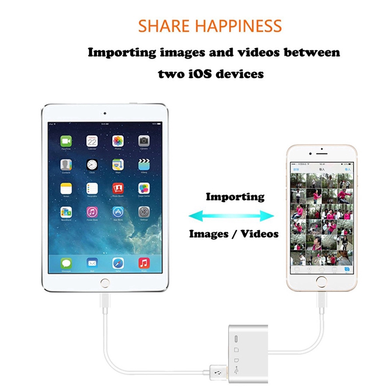 Đầu Đọc Thẻ Nhớ 4 Trong 1 Cho ĐT táo tablet táo Pro