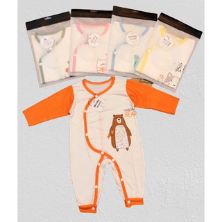 Body dài Minky mom vải thun lạnh, cài cúc chéo cho bé 5-10kg