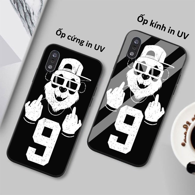 Vỏ bao lưng điện thoại con gấu trúc Panda láo lếu iphone 6s/6/7/8 plus/x/xr/xs max/11/11 pro max/12/12 promax TATTOO0069