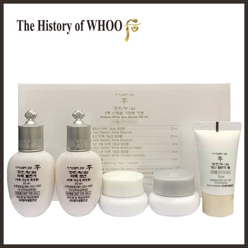 Bộ dưỡng trắng tri thâm nám tàn nhang Whoo Radiant White 5pcs Special Gift Kit 61ml | WebRaoVat - webraovat.net.vn
