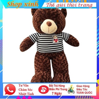 Gấu bông Teddy khổ vải 80cm siêu mềm mịn cao 60cm dễ thương, dùng để ôm đi ngủ.