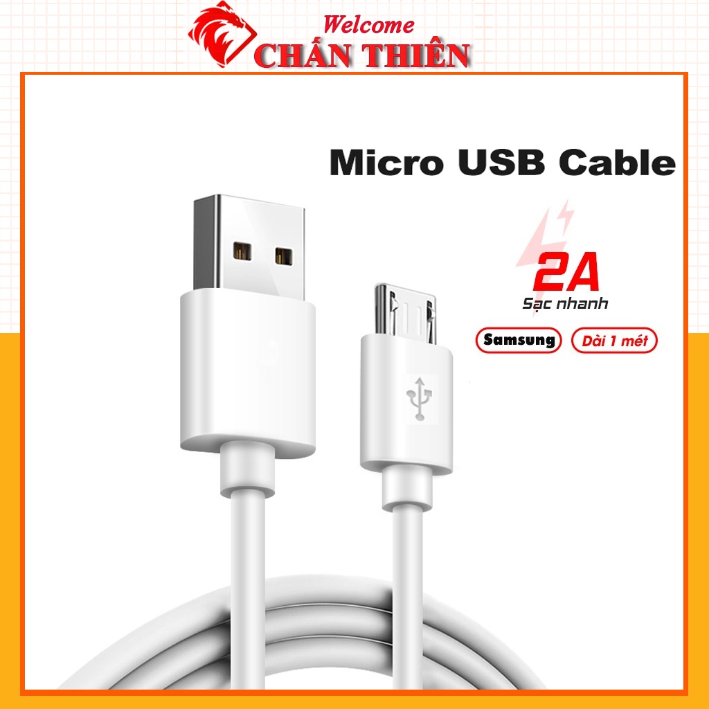 Dây Cáp Sạc USB Type C Micro Sạc nhanh samsung và các dòng máy Android lỗi 1 đổi 1 Bảo hành 6 tháng