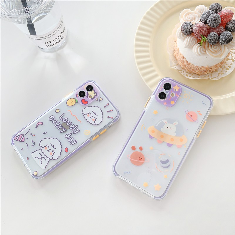 Ốp lưng iphone Lovely Everyday viền màu chống trượt 6/6plus/6s/6splus/7/7plus/8/8plus/x/xs/11/12/pro/max/plus/promax