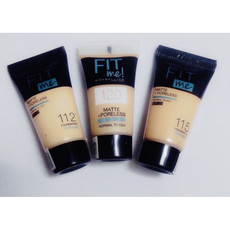 KEM NỀN MAYBELLINE FITME MATTE PORELESS FOUNDATION TUBE MINI 5ML