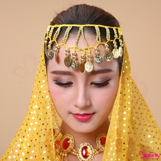 Khăn Choàng Đầu Múa Bụng Phong Cách Ấn Độ