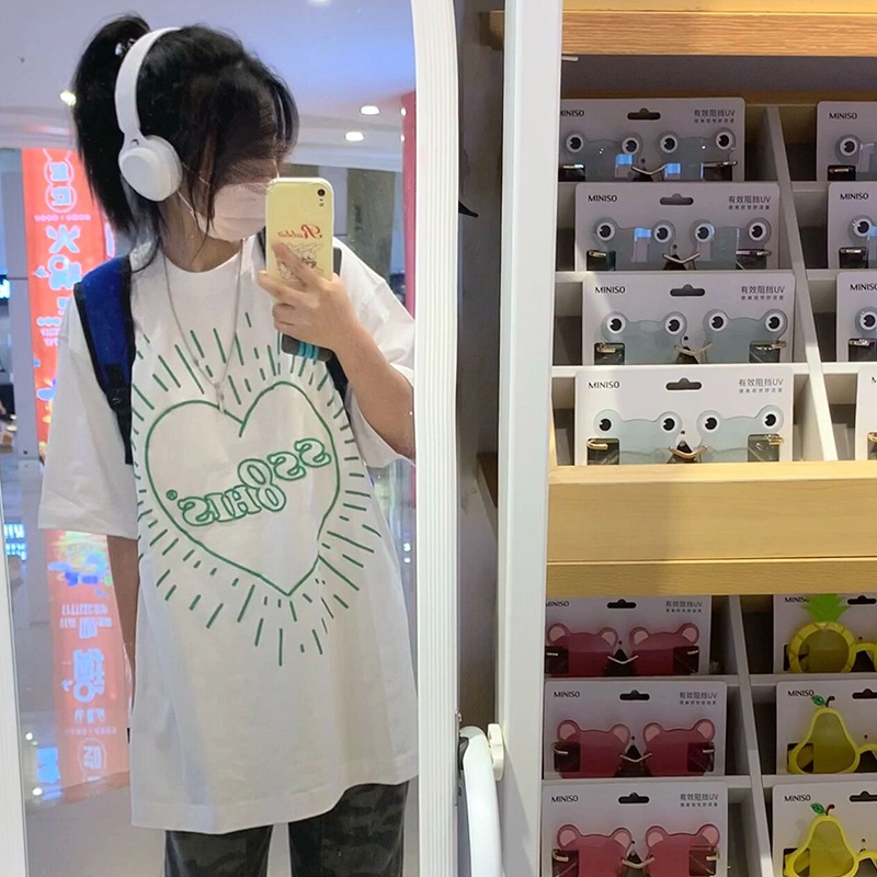 NRVP Áo Thun Cotton Tay Ngắn Cổ Tròn Màu Trơn Thời Trang Dành Cho Nữ