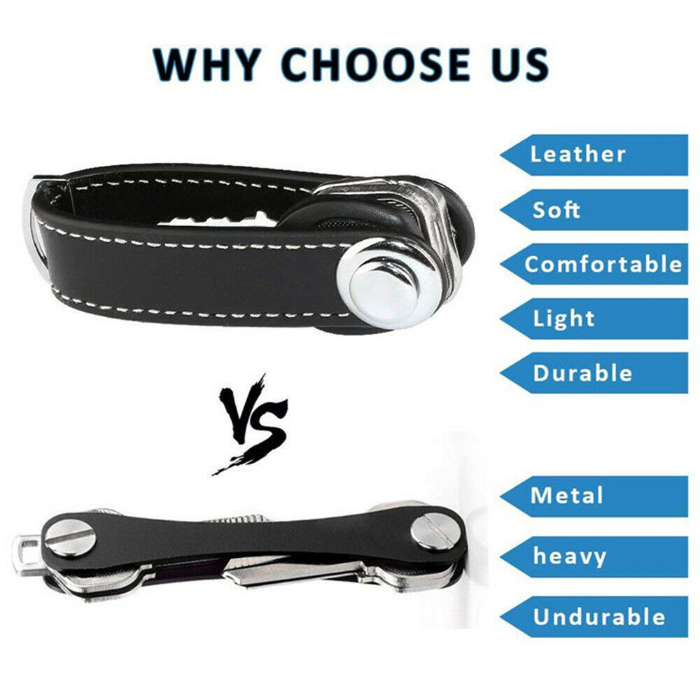 Móc Khóa Thông Minh Bằng Da Thật Cho Nam