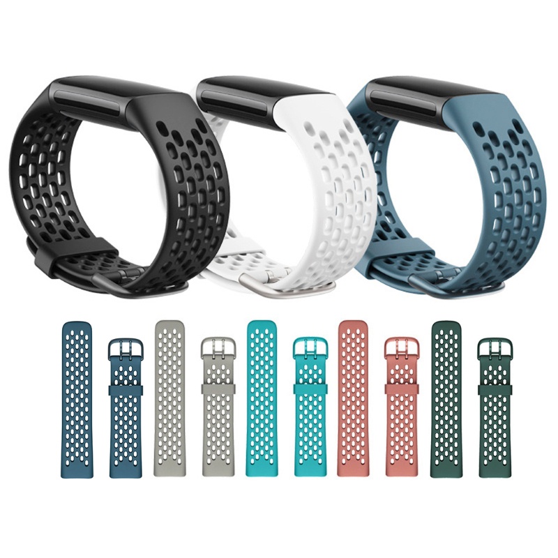 Dây đeo thay thế cho đồng hồ thông minh Fitbit-Charge 5 bằng silicon chống thấm nước