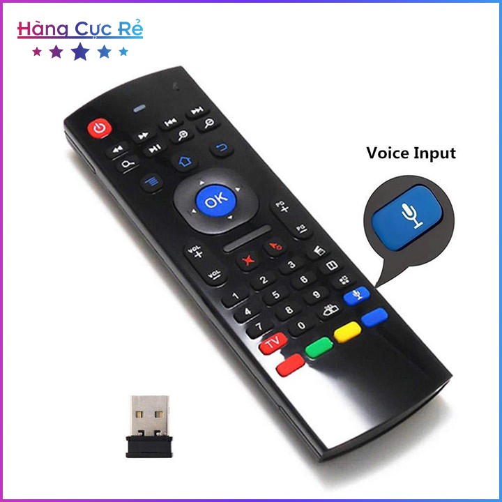 Remote chuột bay điều khiển bằng giọng nói, có bàn phím Qwerty cảm biến trên không KM900  - Shop Hàng Cực Rẻ