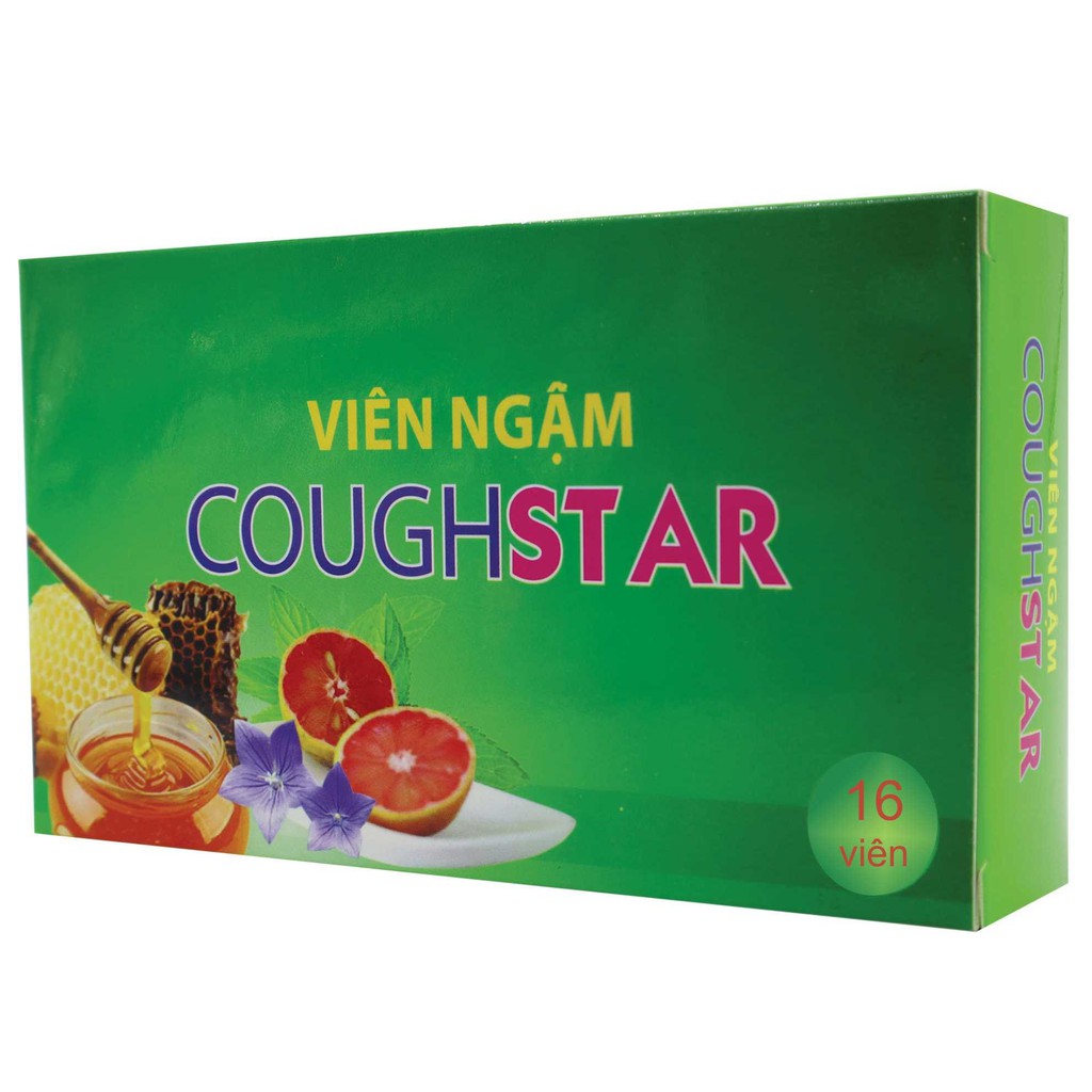 Viên ngậm ho thảo dược Coughstar - Giúp nhuận phế, bổ phế, tiêu đờm, giảm đau rát họng, khản tiếng do ho kéo dài